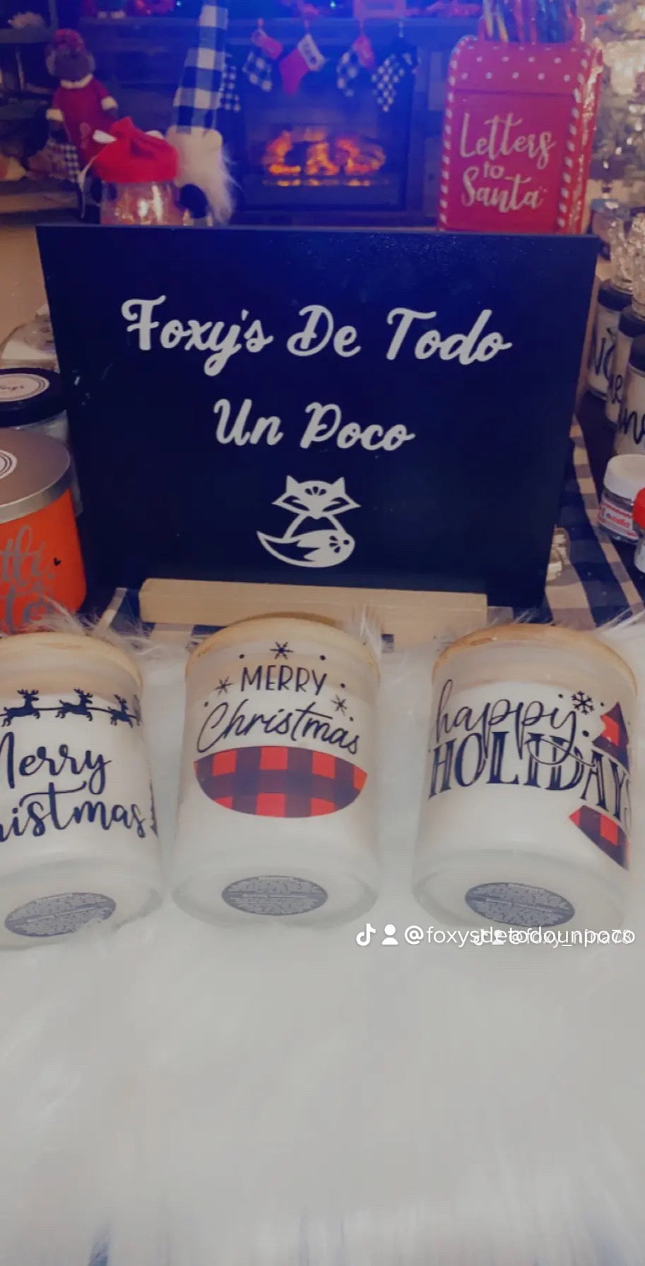 10 oz & 8 oz Frosted Glass Handmade Candles