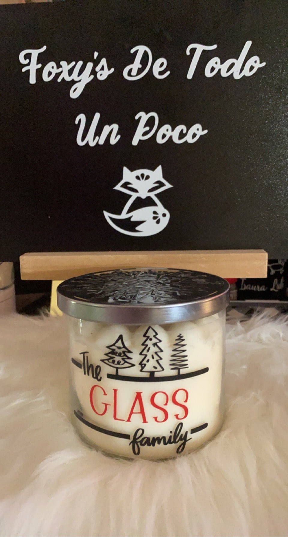 10 oz & 8 oz Frosted Glass Handmade Candles