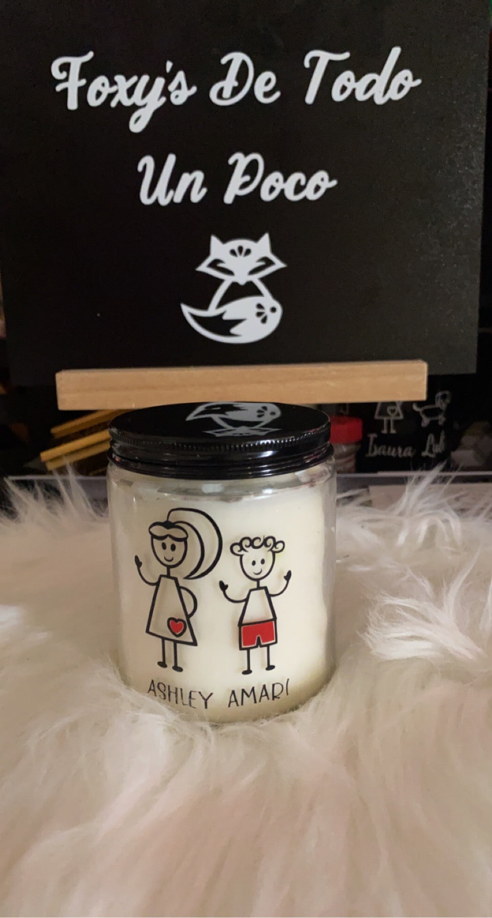 10 oz & 8 oz Frosted Glass Handmade Candles