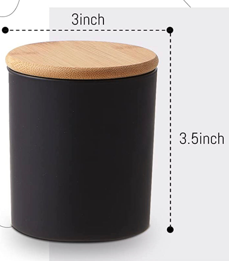 10 oz & 8 oz Frosted Glass Handmade Candles